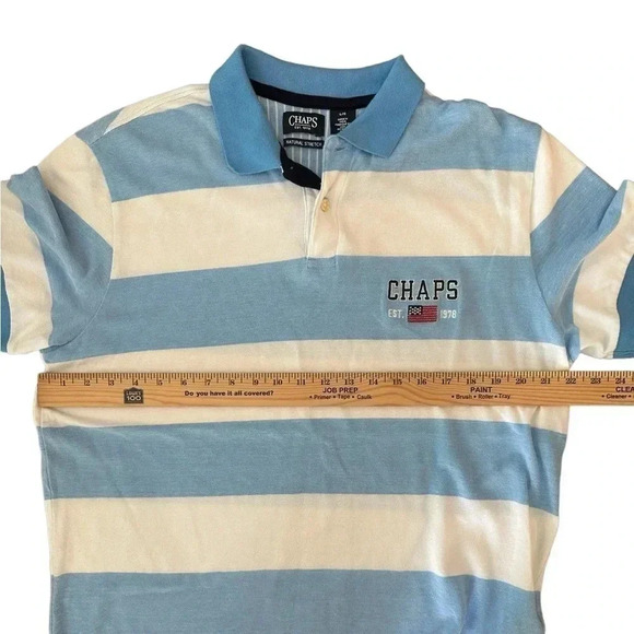 Y2K Chaps EST. 1978 Flag Polo Shirt Men’s Size Large - Picture 6 of 6